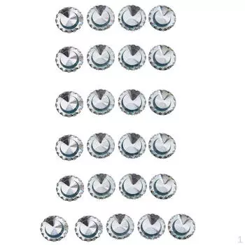 25 штук хрустальных пуговиц с кружевными украшениями для декоративных пуговиц для рукоделия 20mm_Coffee