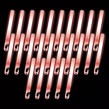 25 штук красных Lumica больших вспышек оптом для коммерческого использования концертов живых мероприятий ручечных фонарей химических ламп фестивалей летних каникул (Обычный тип)