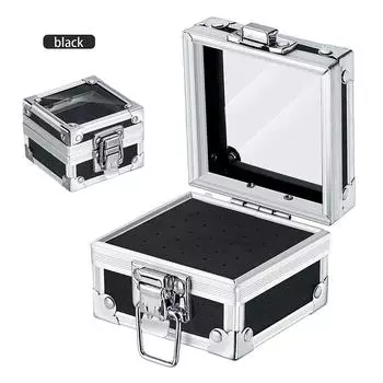 25 Slots Nail Art Grinding Head Bit Holder Displaying Storage Box Nail Drill Bits Holder Container Stand Display Rack