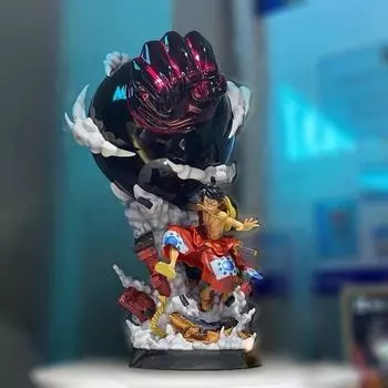 25 см аниме One Piece Super Big Monkey D Luffy фигурка King Kong Gun фигурка разноцветный