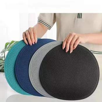 25 см большой силиконовый коврик подставка под стакан термостойкая подставка для столовых приборов сотовый нескользящий держатель для кастрюль круглый коврик для чашки кухонные принадлежности 25cm