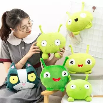 25 см Final Space Mooncake плюшевая кукла игрушка мягкая мягкая игрушка Kawaii плюшевые подарки на Рождество день рождения 25cm (including horn)