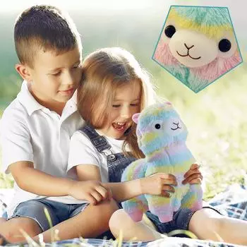 25 см красочные плюшевые куклы A Lpaca детские милые куклы-животные мягкие хлопковые чучела кукла для дома мягкие игрушки спящий партнер мягкие плюшевые игрушки