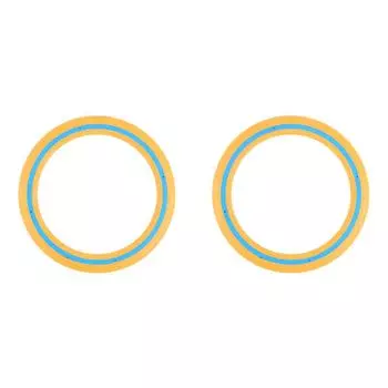 25 см летающий диск портативная уличная летающая игрушка-кольцо для семейной игры (оранжевый)