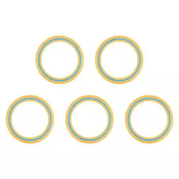 25 см летающий диск портативная уличная летающая игрушка-кольцо для семейной игры (оранжевый)