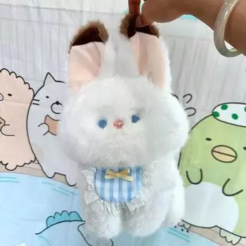 25 см милый плюшевый белый арктический кролик мягкая игрушка мягкая игрушка кролик детская подушка кукла день рождения для детей игрушка для сопровождения сна ребенка 25cm