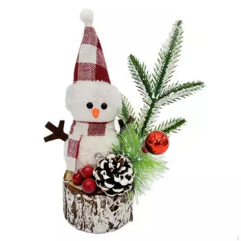 25 см Мини-Рождественская елка Кукла-ремесло Фигурка Коллекция украшений для внутреннего офиса Style A