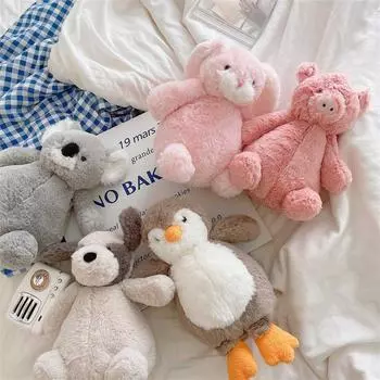 25 см мультяшная кукла Коала, плюшевая игрушка, толстая свинья, кролик, пингвин, обезьяна, плюшевые милые мягкие игрушки, успокаивающие подарки для девочек Style 1
