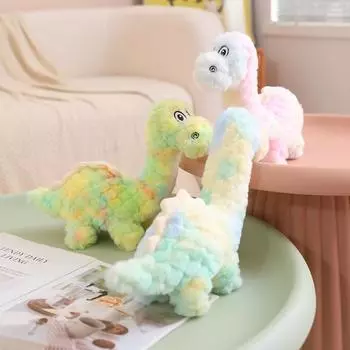 25 см настоящая ослепительная плюшевая игрушка динозавр, мягкая, красочная, тираннозавр, дракон, плюшевая кукла, животное, кавайный подарок для ребенка 25cm синий