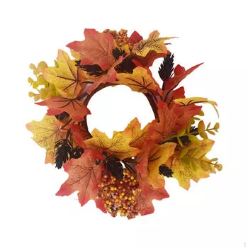 25 см осенняя гирлянда с имитацией центральных элементов, элегантные искусственные цветочные кленовые листья для Style A