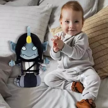 25 см плюшевая игрушка мягкая мультяшная плюшевая игрушка для игровой периферии очаровательный компаньон с выразительными глазами и озорной улыбкой идеальный подарок для мальчиков и девочек 25 cm