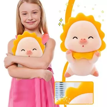 25 см подсолнечник Свинья кукла плюшевые игрушки милые куклы детский подарок на день рождения плюшевые мягкие игрушки жёлтый