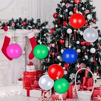 25 см праздничный шар-украшение праздничные принадлежности монохромный рождественский шар мультфильм синий