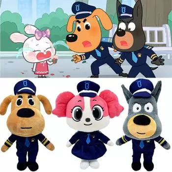 25 см шериф лабрадор плюшевая игрушка аниме собака волк сержант безопасности лабрадор плюшевые куклы мягкая фигурка плюшевые детские рождественские подарки