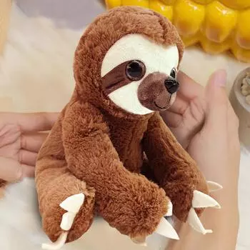 25 см симпатичная плюшевая игрушка ленивец аксессуары для фотосъемки милая имитация ленивца кукла милая сидящая ленивец тряпичная кукла аксессуары для сиденья