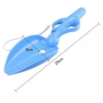 25 см совок для уборки домашних животных, ножницы для уборки какашек, лопата для уборки собачьих какашек, мешок для сбора собачьих отходов, инструмент для уборки на открытом воздухе синий