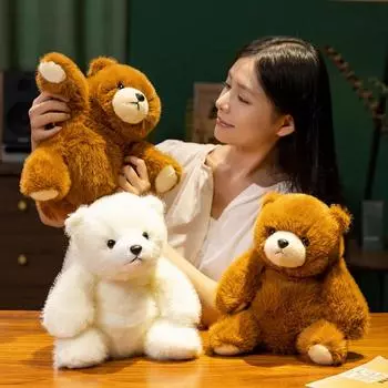 25 см высококачественная система исцеления, плюшевая кукла-медведь, мягкая игрушка-медведь, плюшевые игрушки для девочек, влюбленных, подарок на день рождения, декор 25cm белый