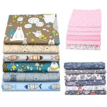 25 см x 20 см, 6 шт., принт с цветочным принтом, сделай сам, детское лицо, хлопковая ткань, материал для шитья серый