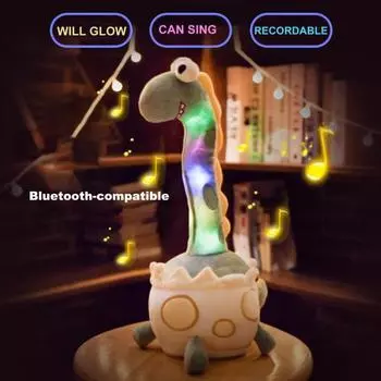 25 см забавная практичная мягкая текстура обучающая говорить электронная игрушка-тряска