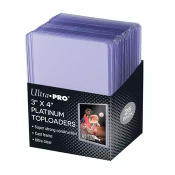 25 Ultra PRO Ultra Clear Platinum Top Идеально подходит для Pokemon Magic и Pokemon Card Binder Храните ваши футбольные карточки и карты Loaders в безопасности.