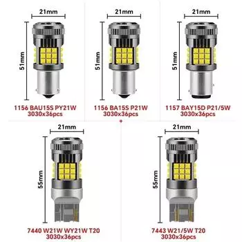 25 Вт 2500 лм P21w светодиодный автомобильный свет 3030 1156 Ba15s транспортные средства автомобильные аксессуары лампы грузовик мотоцикл указатели поворота лампа Canbus 12 В 24 В 1156 ba15s P21W