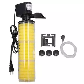 25 Вт Погружной фильтр для аквариума Внутренний 1800 л/ч 3 этапа Губчатый погружной фильтр для аквариума с