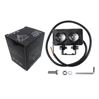 25 Вт противотуманные фары для мотоцикла, белые стробоскопы, 5 режимов, рабочий свет для бездорожья, прожектор, светодиодный дальний свет, водонепроницаемый