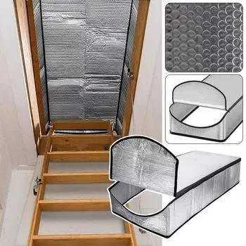 25 x54 x11 алюминиевая изоляционная крышка для чердачной палатки, изоляционный материал для чердачной лестницы, высококачественный материал для чердачной двери, алюминиевая фольга, изоляционный материал для чердака серебряный