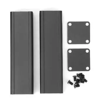 25 x 25 x 90 мм алюминиевый корпус охлаждения раздельного типа для электронного инструмента DIY проекта корпуса