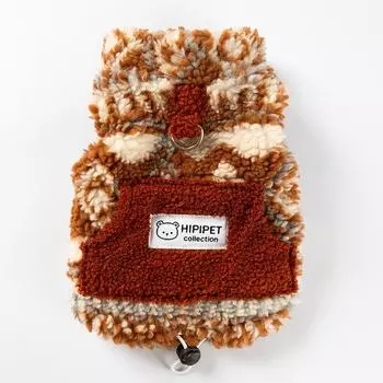 [25 years of new models 10% off pre-sale] Pet dog clothes autumn and winter dirt-resistant velvet two-legged sleeveless d XS (recommended weight 1-1.5kg)