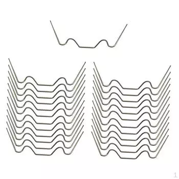 25 зажимов для остекления из нержавеющей стали W-типа для крепления проволоки для пустотелых плит