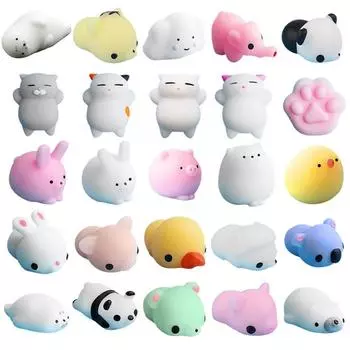 25pc Cute Cat Fun Kids Kawaii Toy Stress Reliever