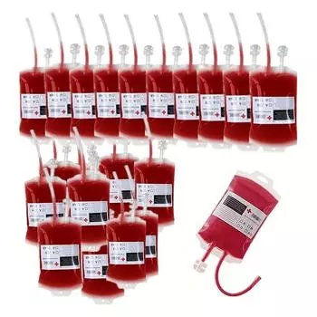 25pcs 350ml Drinking Bags Halloween Blood Bags Party Drink Container Pouches Gag Gift For Haunted House Props Halloween Party 350ml