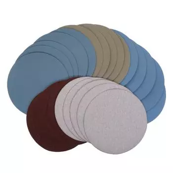 25Pcs 5 Inch Sandpaper 1000 /2000 /3000/4000/5000 Grits Hook and Loops Wet Dry Sandpaper Round Flocking Grinding Abrasive Paper spain