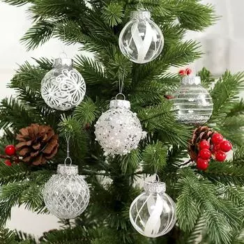 25pcs Barrel Packed Christmas Balls Shatterproof Christmas Tree Decorative Party 1