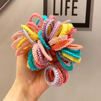 25pcs children s hair elastic bands with good elasticity; girls hair accessories; high-elasticity hair ties