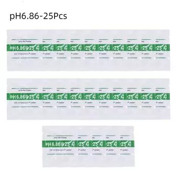 25pcs/lot PH Buffer Powder 4.00/6.86/9.18 Calibration Point PH Measure Calibration Solution Tool Accessories For PH Test Meter
