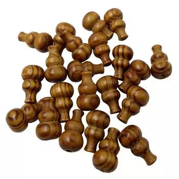 25шт 27мм бусины-прокладки из калебаса свободные деревянные полоски для поделок из бисера 27mm