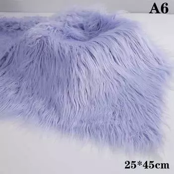 25X45 см длинная искусственная меховая ткань для рукоделия костюм животного меховой материал для кукольных волос длинная шерсть плюшевая швейная ткань as the picture