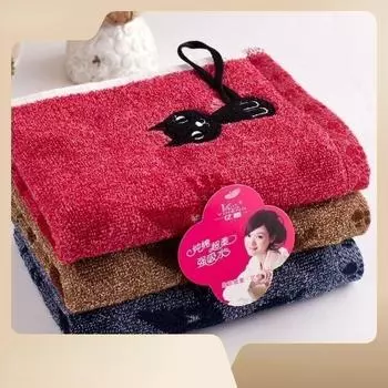 25x50 см Высококачественные Мягкие Полотенца с Милым Котом Детское Полотенце Впитывающее Влагу Для Домашнего Купания Душа Хлопковое Детское Полотенце Для Лица