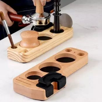 25x7.5x2.5см держатель для темперирования кофе 5 в 1 кофейный инструмент Pine wood