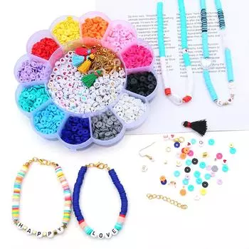 2600-6200 шт./компл. 3 мм 6 мм бисер из мягкой глины бусины в сливовой коробке набор для DIY аксессуары для изготовления ювелирных изделий 3mm