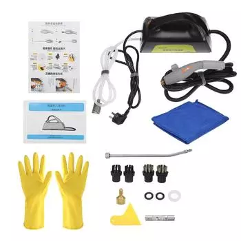 2600 Вт высокотемпературный пароочиститель для капота, кондиционера, машина для чистки автомобиля, насосная стерилизация, дезинфектор чёрный