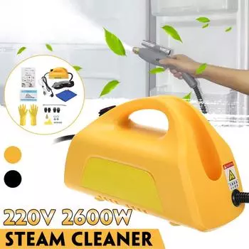2600 Вт высокотемпературный пароочиститель для капота, кондиционера, машина для чистки автомобиля, насосная стерилизация, дезинфектор чёрный