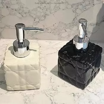 260 мл квадратный керамический пресс-флакон роскошный флакон дезинфицирующего средства для рук гель для душа в ванной комнате отеля бутылка шампуня раздельный дозатор мыла молочный белый