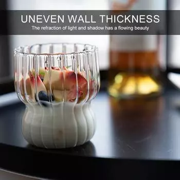 260 мл симпатичная девушка Ins Fat Cups бытовая чашка для мороженого молоко завтрак овсянка кружка термостойкое стекло стакан для воды 201-300ml чистый