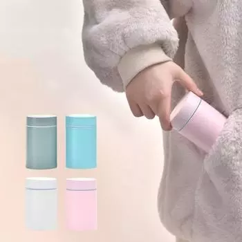 260 мл суповая чашка, герметичная, легко носить с собой, нержавеющая сталь, портативная изолированная бутылка для воды, кружка для кофе, ежедневное использование розовый