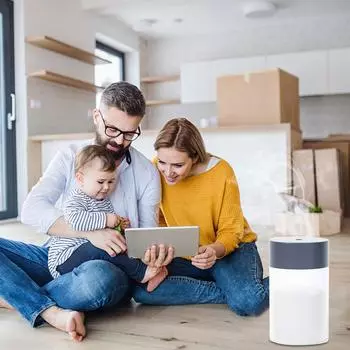 260 мл увлажнитель холодного тумана, красочный ночной свет, портативный увлажнитель с крутым звуком