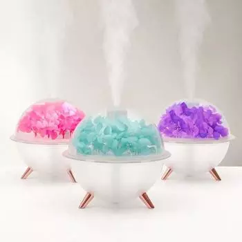 260 мл вечный цветок увлажнитель воздуха мини USB домашняя атмосфера мягкий ночник настольный подарок креативный искусственный диффузор фиолетовый