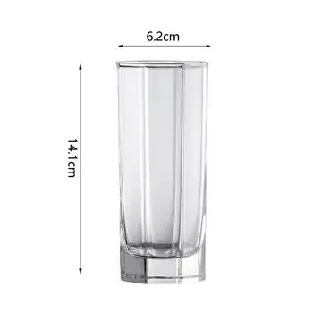 260ml/220ml Beverage Cup Thick Bottom Glass Cup Household Juice Milk Tea Mugs Whiskey Glass High End Brandy Cocktail Beer Cups 1pcs
